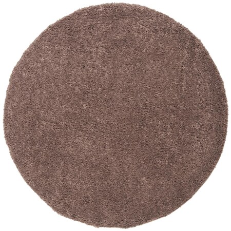 Safavieh 5 ft. 3 in. x 5 ft. 3 in. August Shag 900 Power Loomed Round Area Rug, Taupe AUG900R-5R